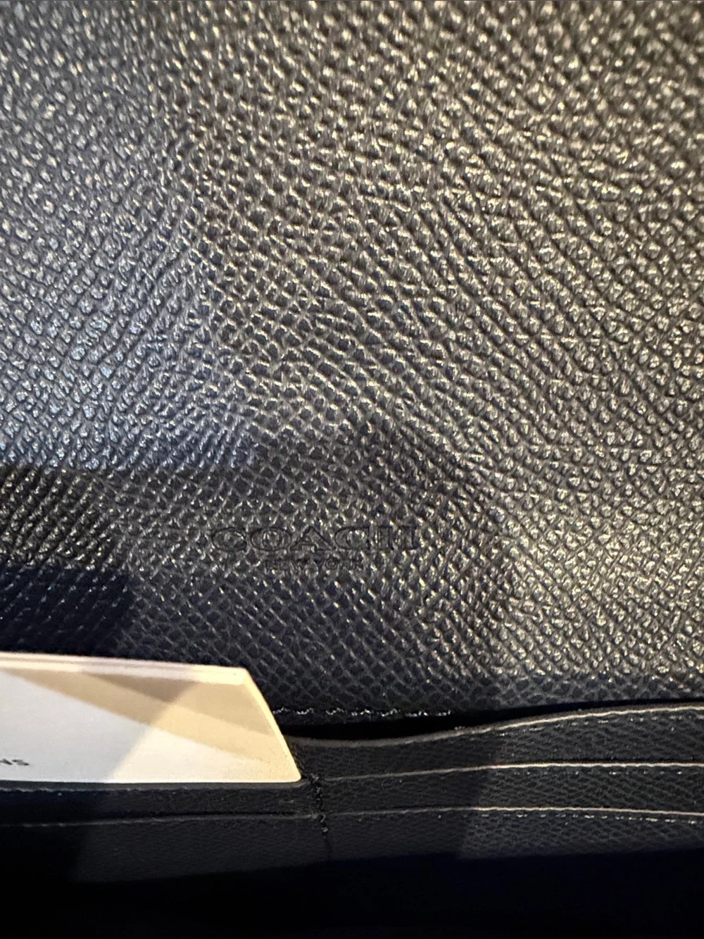 Coach Two-Tone Blue and navy blue Leather Card Holder
